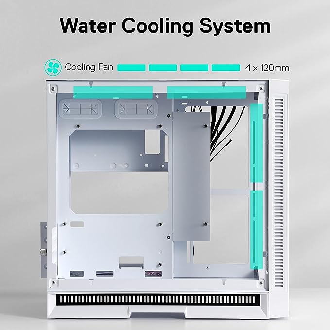 Redragon GCMC211 ITX Hot Rod Gaming PC Case, M-ATX Chassis, 2 Tempered Glass Panels & High Airflow Panels, 240mm Radiator Support, Rhythm Sync Lighting Bar, White Redragon GCMC211 ITX Hot Rod Gaming PC Case, M-ATX Chassis, 2 Tempered Glass Panels & High Airflow Panels, 240mm Radiator Support, Rhythm Sync Lighting Bar, White